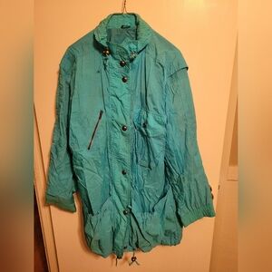 Turquoise Lightweight Women’s Anorak Jacket